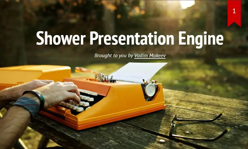 Shower HTML presentation engine